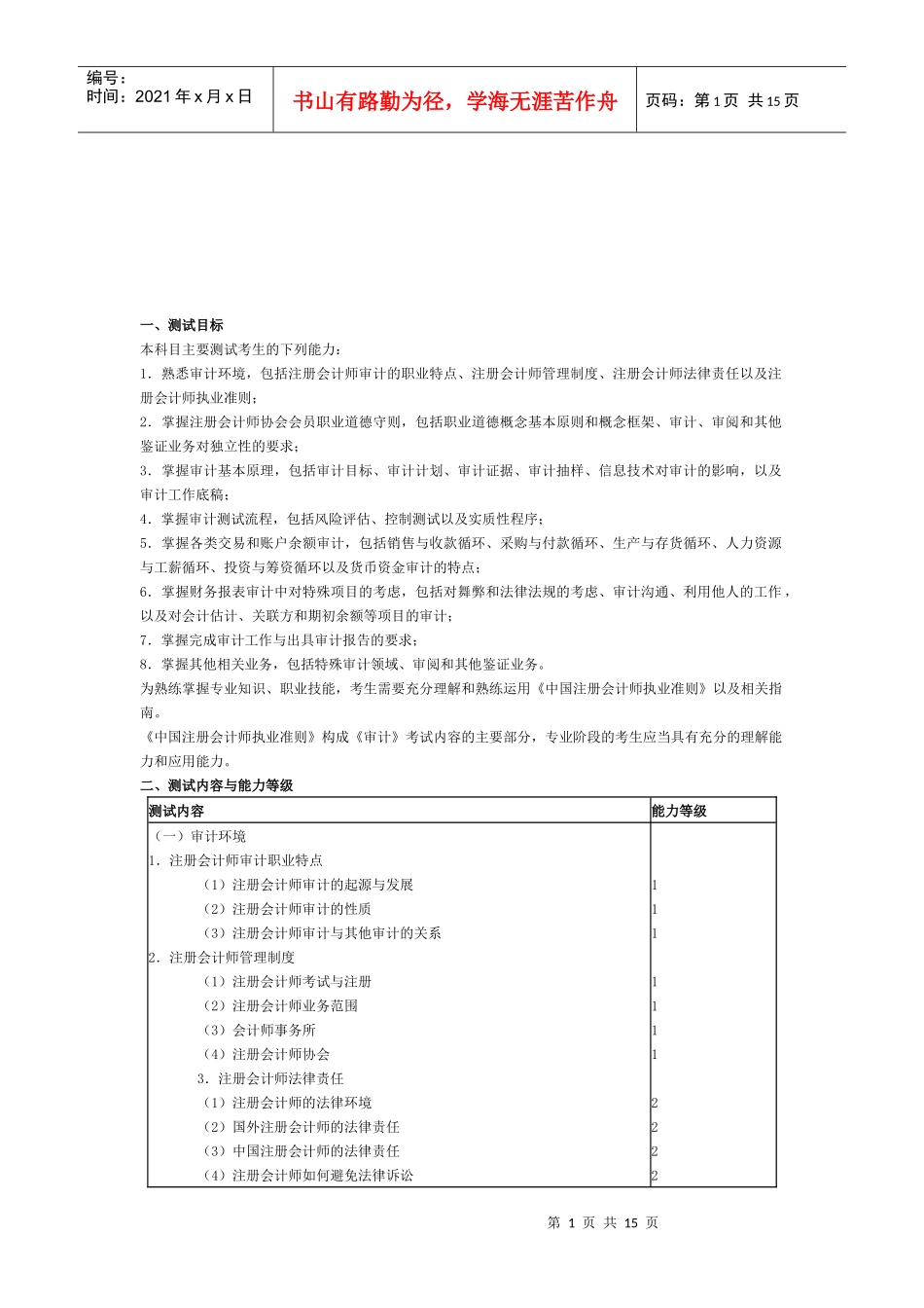 注册会计师审计考试_第1页