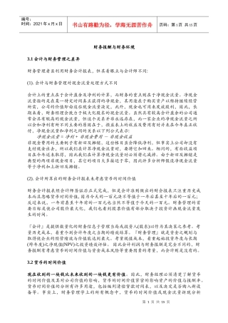 财务报酬与财务环境