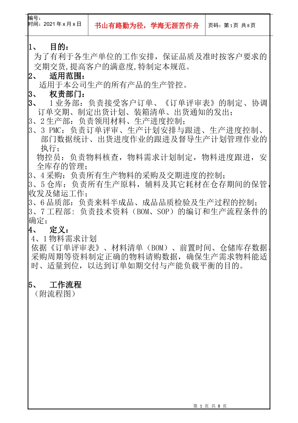 订单评审计划控制程序_第1页