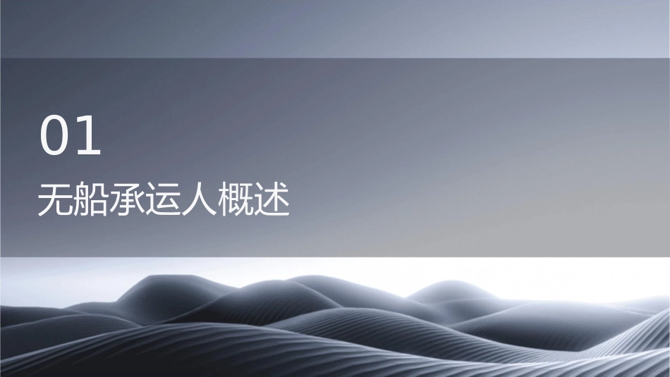 无船承运人与货代设立的要求及程序课件_第3页