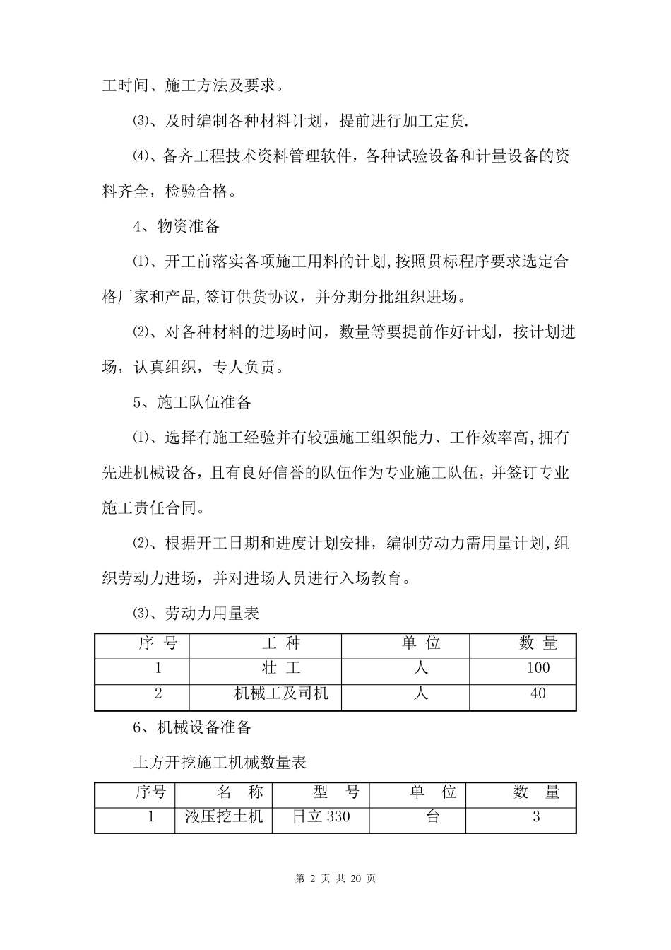 土方工程施工方案及技术措施_第2页