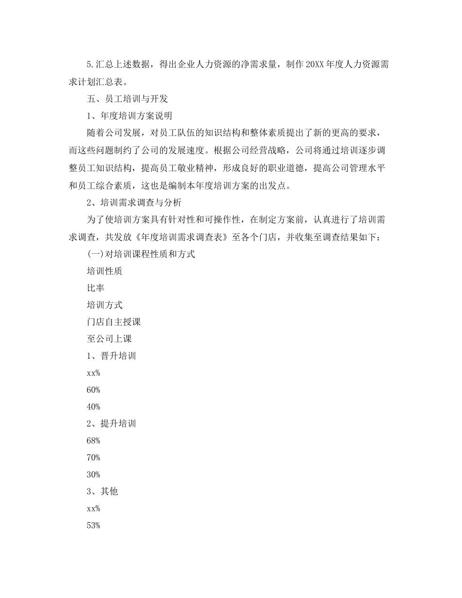 人力资源部工作计划范文 _第3页