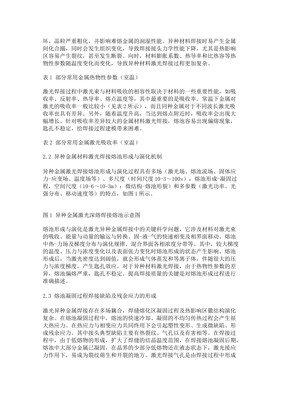 异种金属激光焊接关键问题研究_第2页