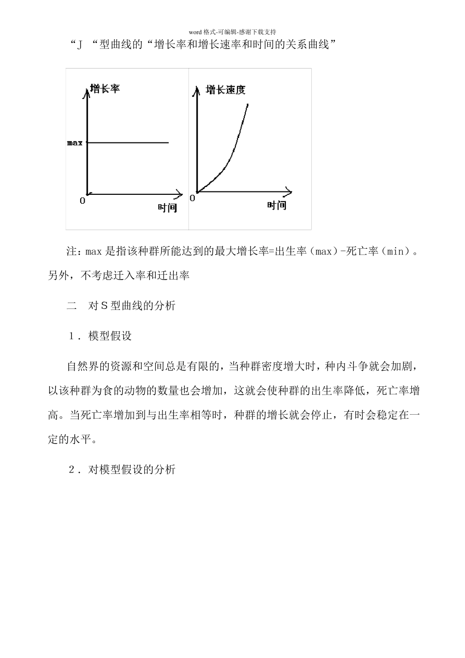 J型曲线和S型曲线增长率和增长速率_第3页