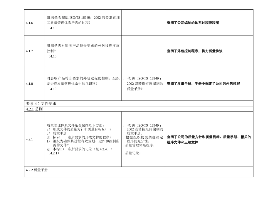 质量管理体系审核检查表22_第2页