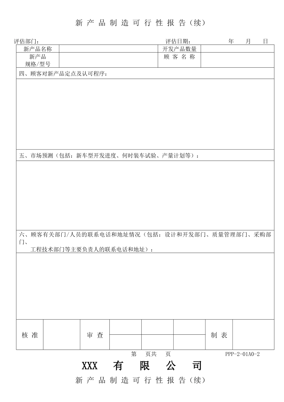 质量先期策划(APQP)全套表单_第2页