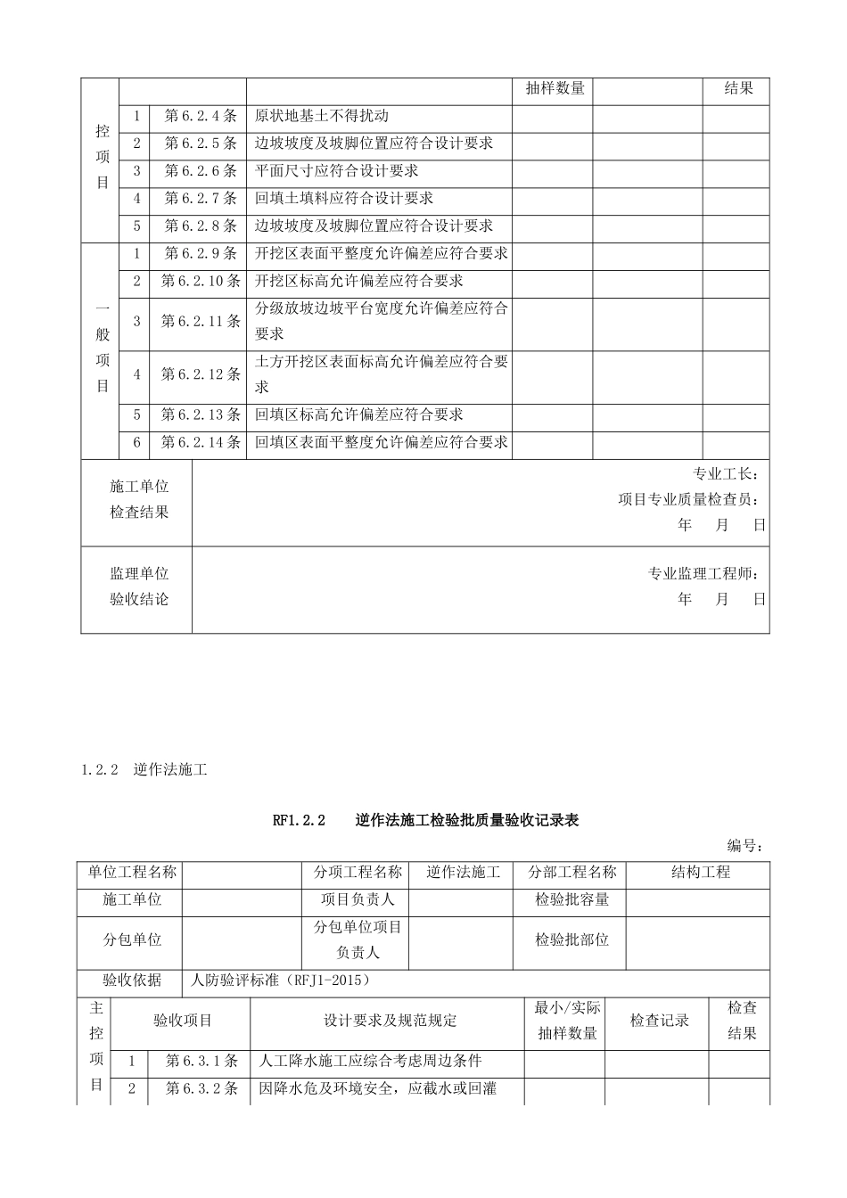 郑州市人防工程质量验收与评价标准--五类附表_第3页