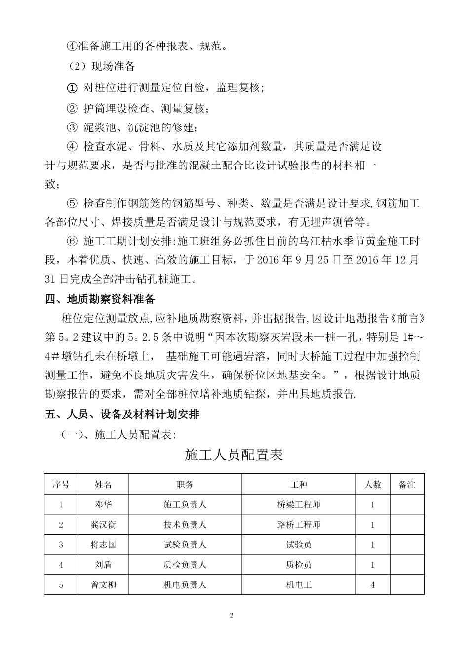 冲击钻孔桩施工方案_第2页