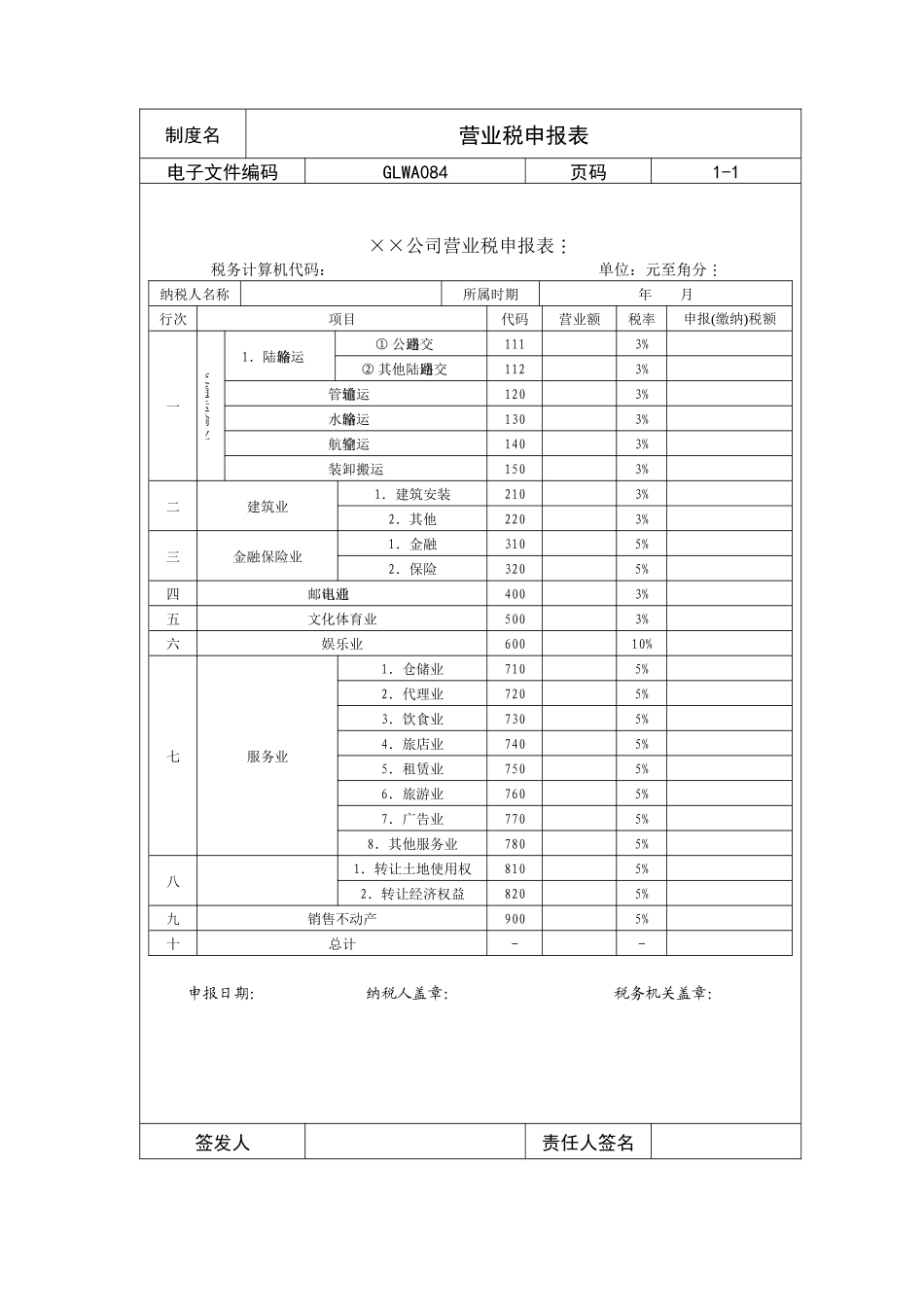 营业税申报表_第1页