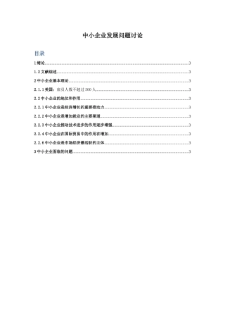 中小企业发展问题讨zhengshi1