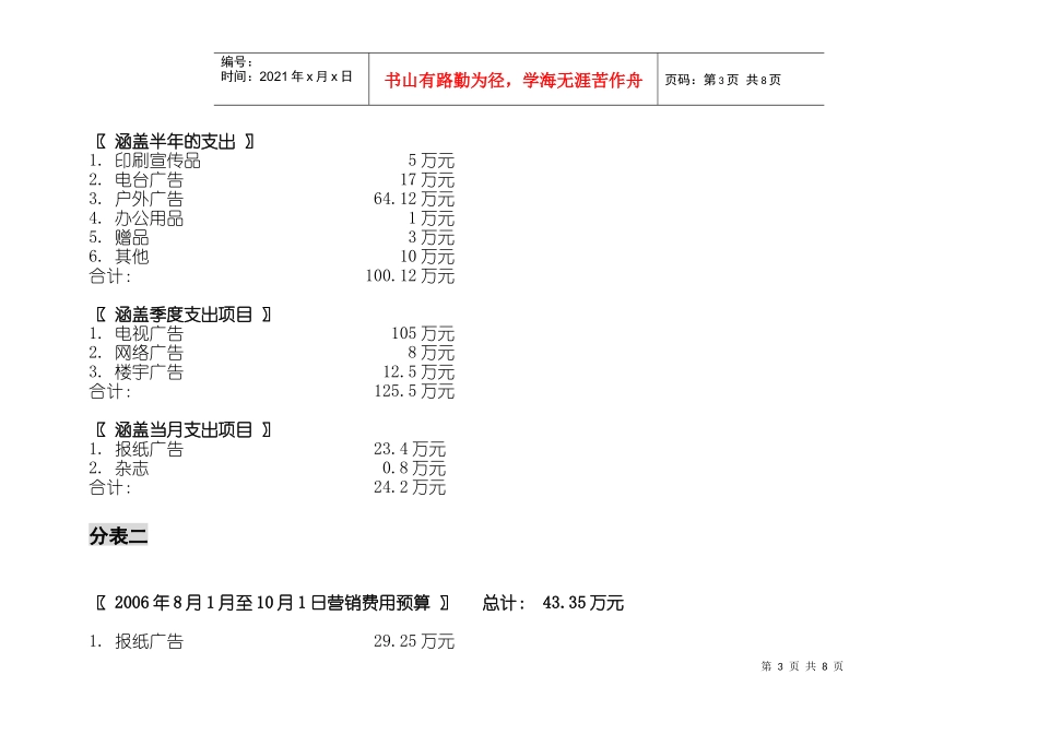 帝景时代整体预算计划_第3页