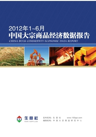 中国大宗商品经济数据报告