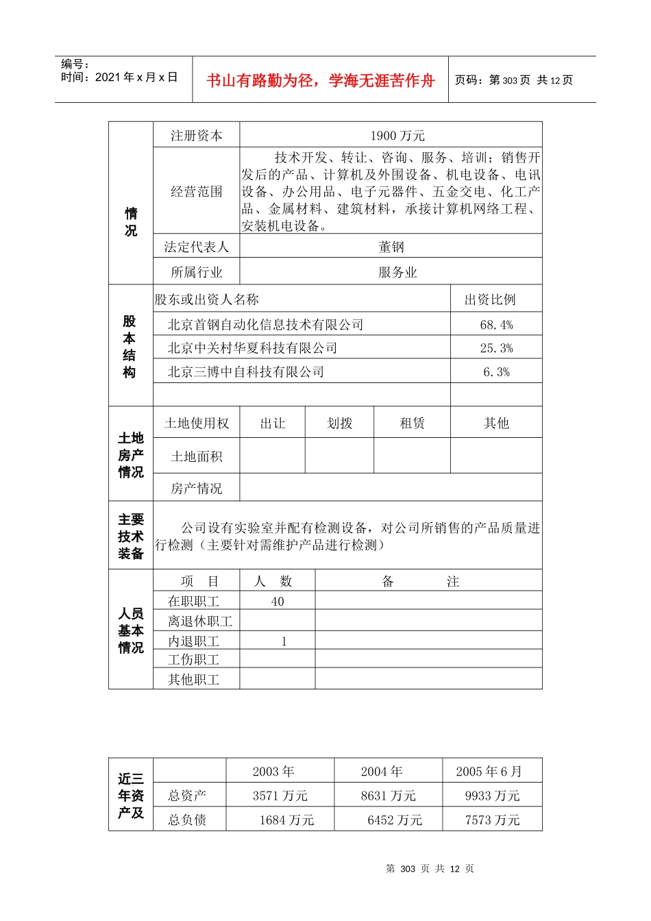 北京国际建设集团总公司所属子公司股权转让_第3页