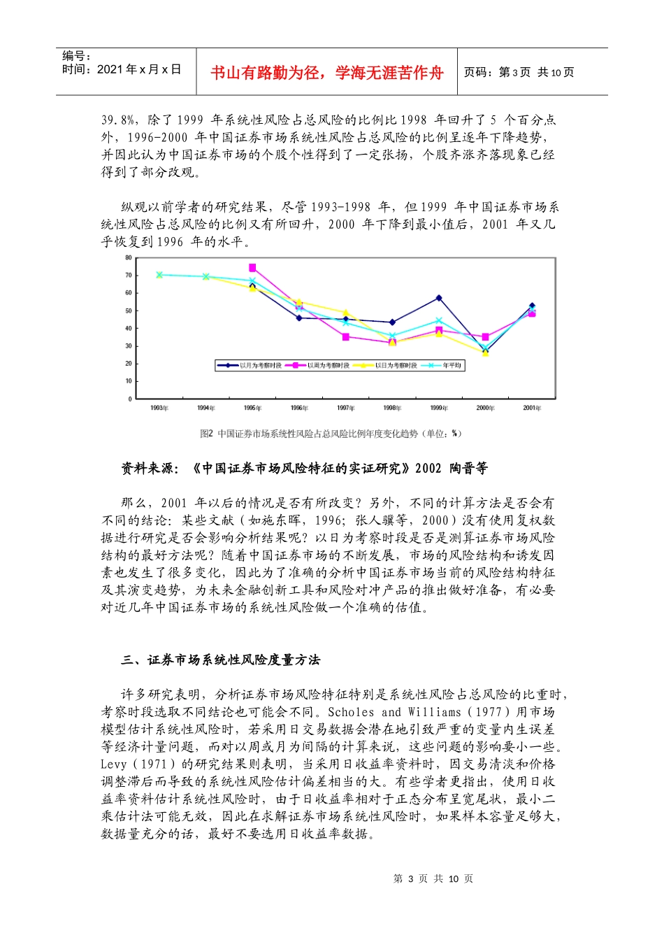 中国证券市场系统性风险特征的实证研究_第3页