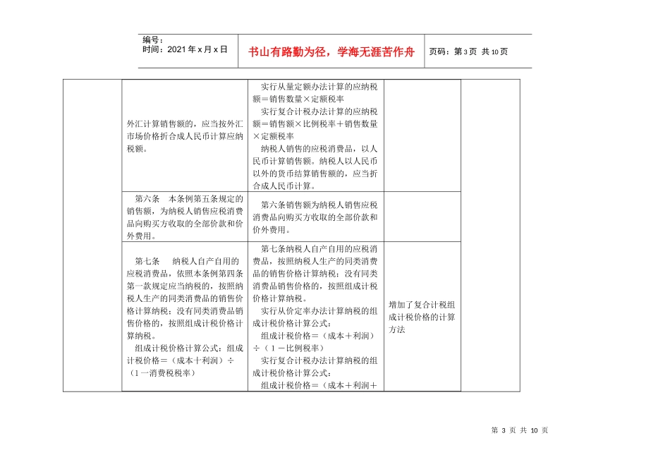 省国税局对新旧消费税暂行条例最新对照解读_第3页