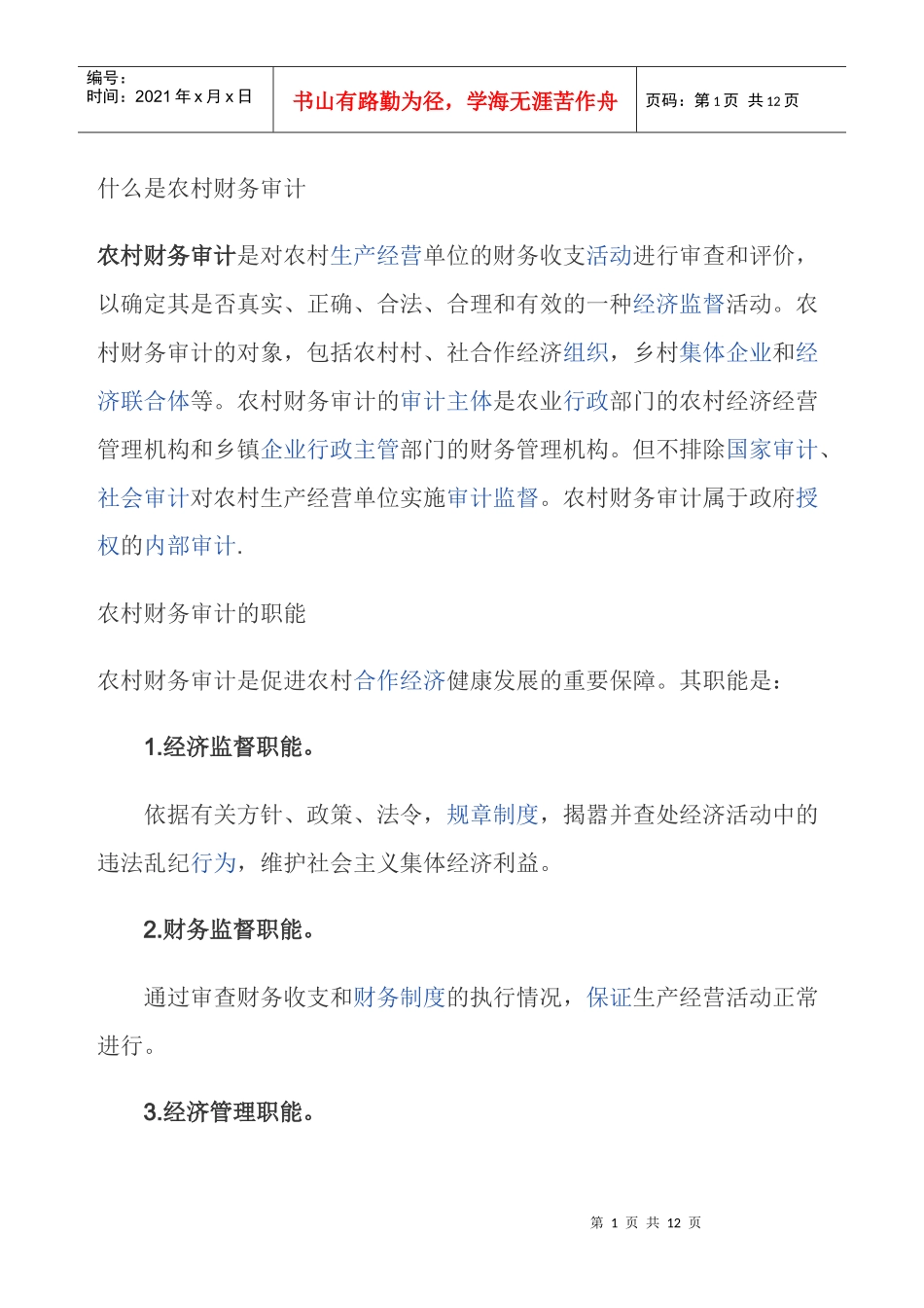 什么是农村财务审计_第1页