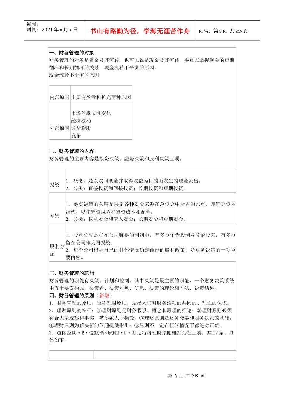 财务管理-历年试题分析_第3页