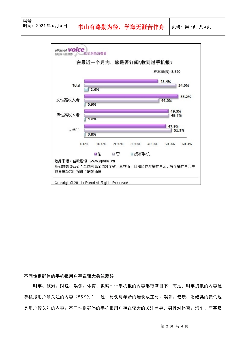 手机报在女性高收入群体中更受青睐_第2页