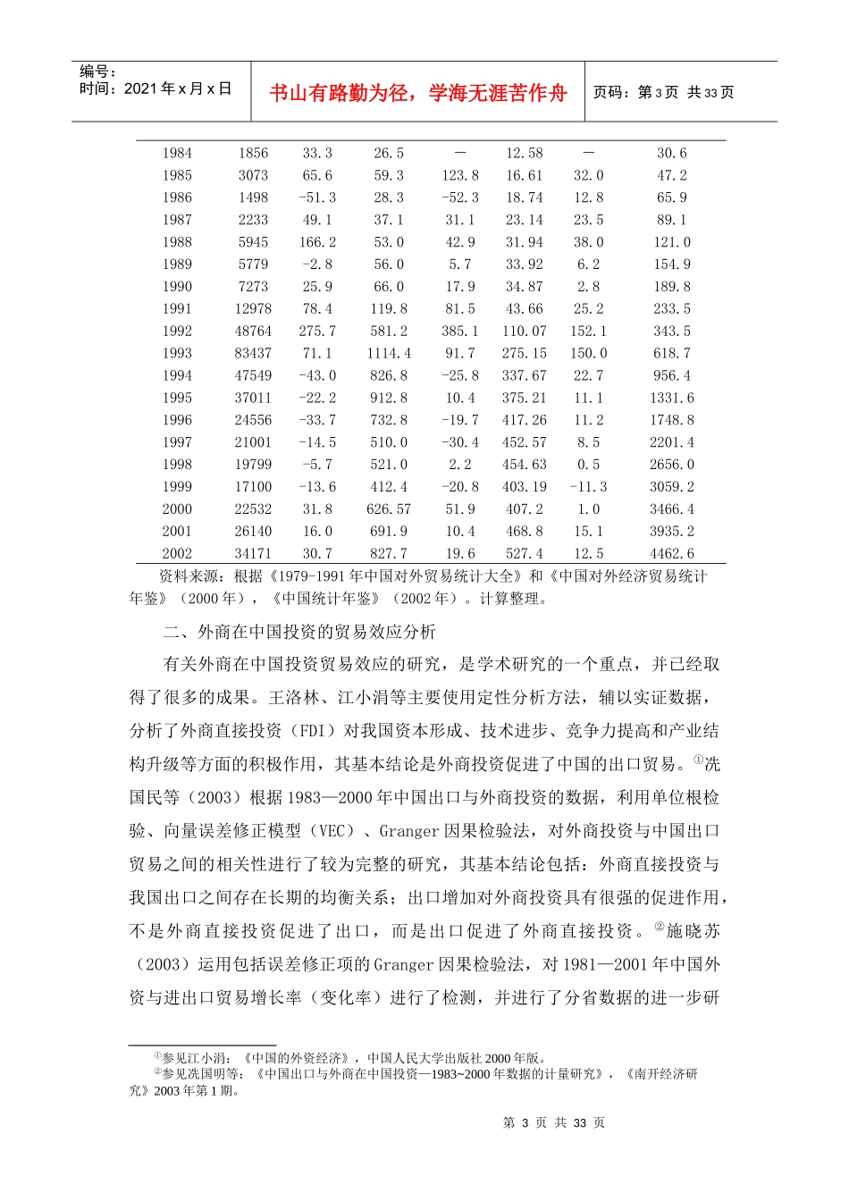 第九章 贸易投资一体化与外商在中国的投资_第3页