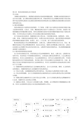 账务系统初始化及日常处理