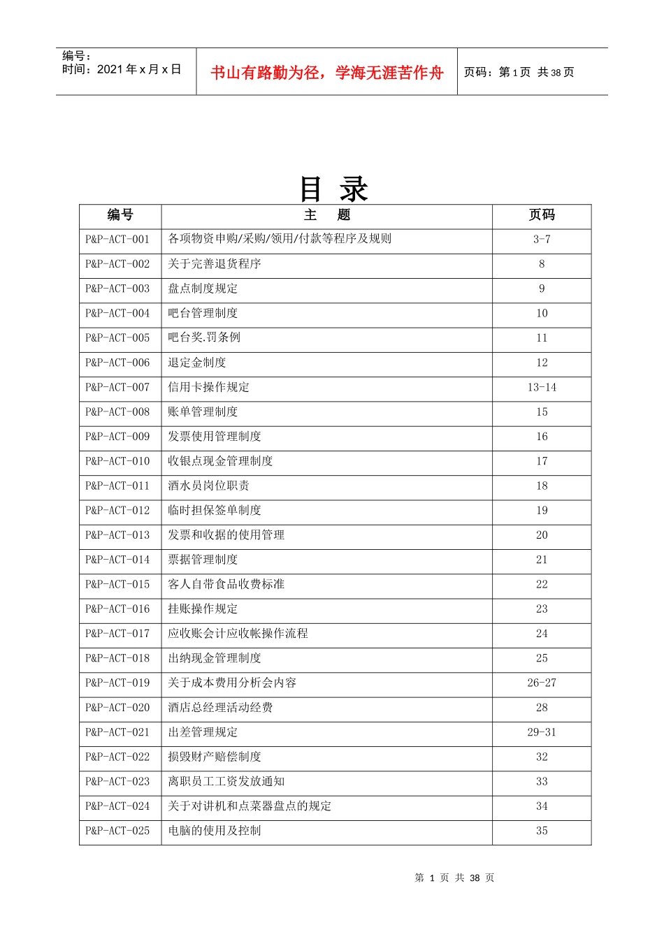 财务知识分析及政策管理知识程序_第1页