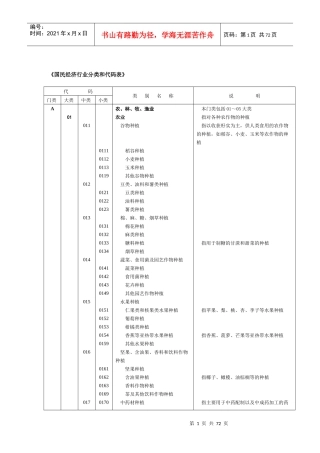 《国民经济行业分类和代码表》