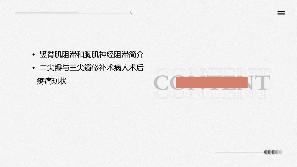 竖脊肌阻滞和胸肌神经阻滞用于二尖瓣与三尖瓣修补术病人术后疼痛治疗护理课件_第2页