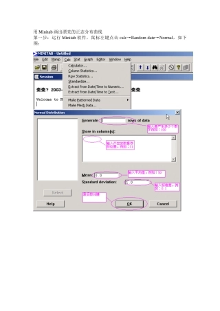用Minitab画出漂亮的正态分布曲线