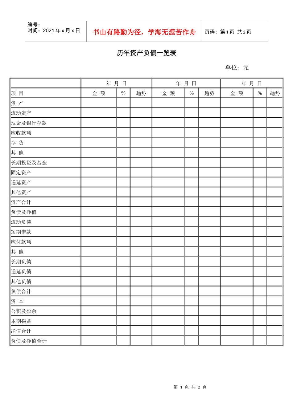 资产负债一览表_第1页