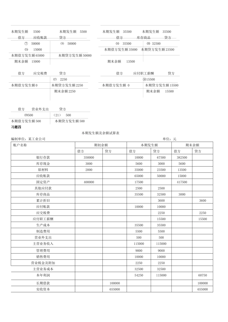 基础会计形成性考核册答案(XXXX)_第3页