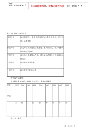 报关的含义与分类