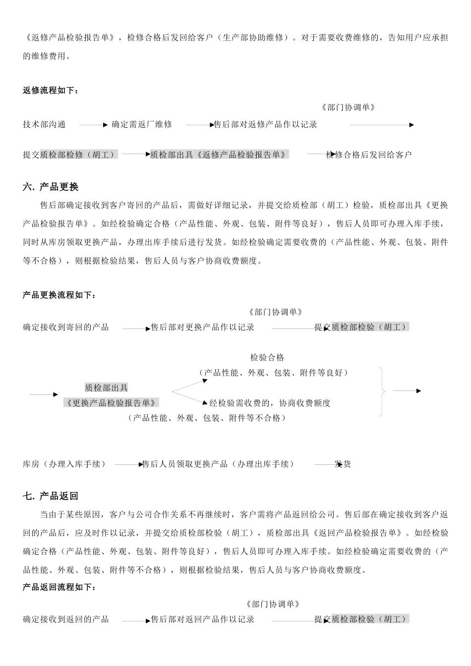 售后服务部工作内容-售后服务部工作内容_第3页