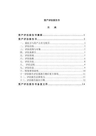 某网络公司资产评估报告
