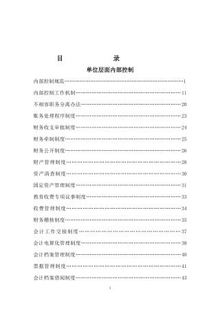 某中心学校内部控制规范