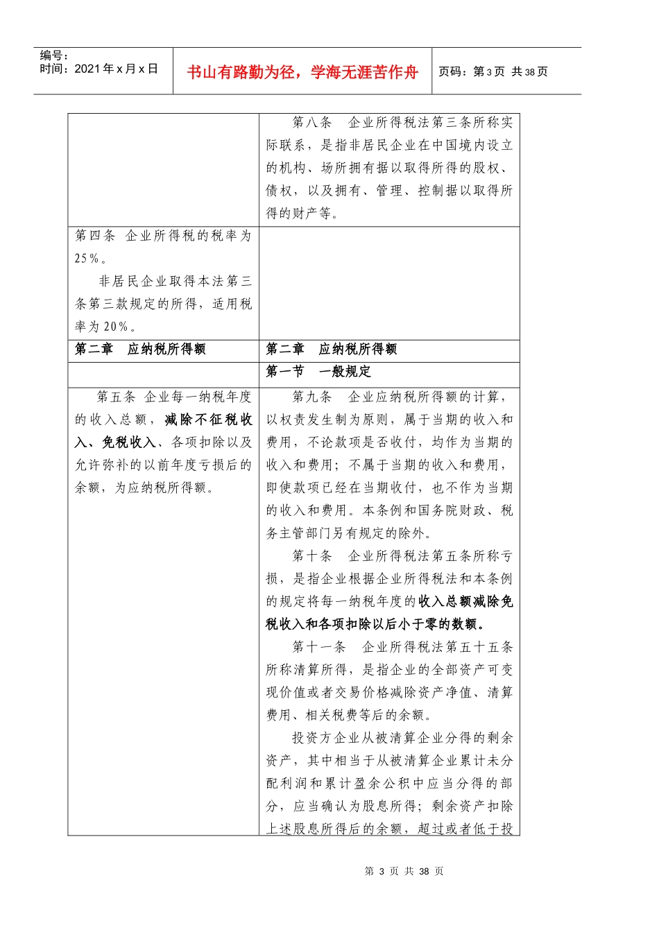 《企业所得税法》与《企业所得税法实施条例(草案)》对_第3页