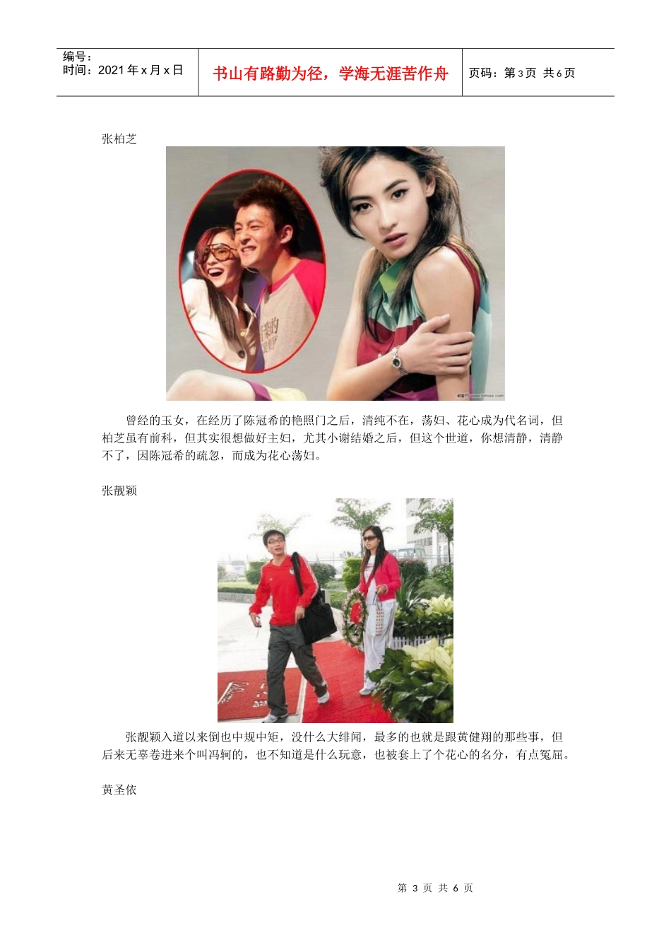 盘点原本纯情却“被花心”的十大美女明星_第3页