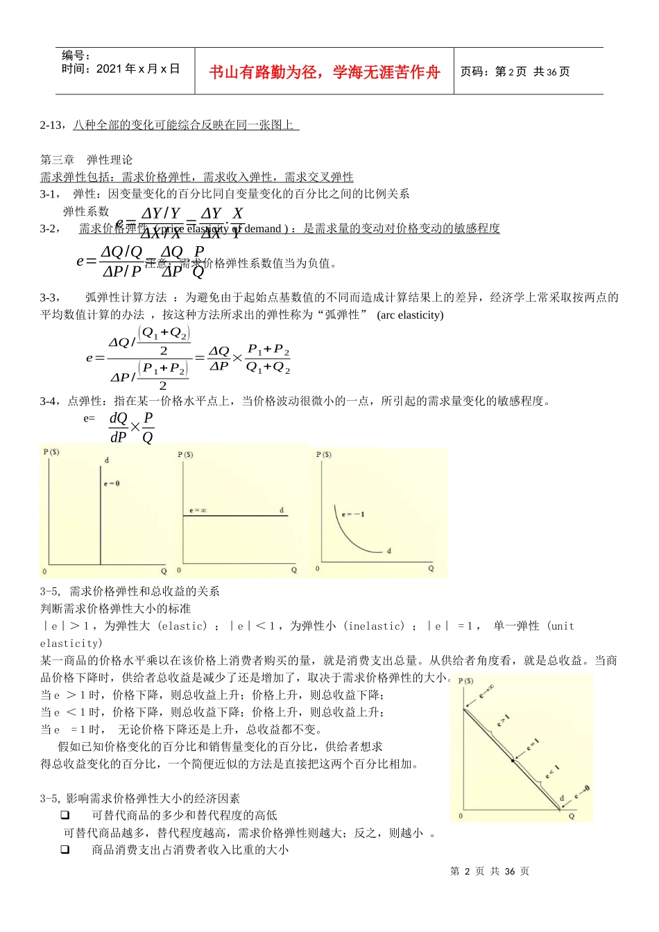 微观经济学 讲义整理_第2页