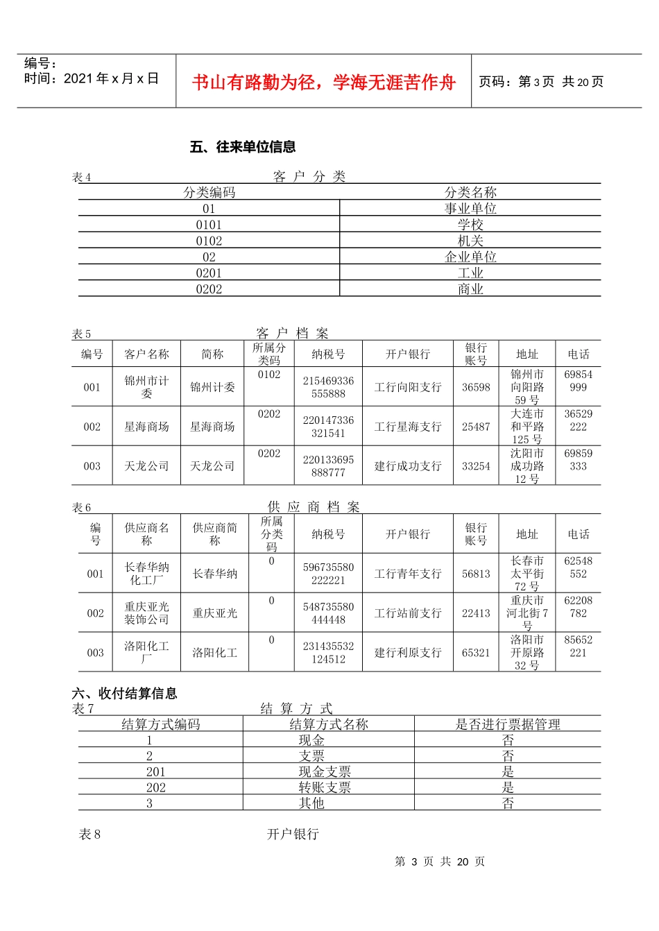 会计电算化实务操作五大练习_第3页