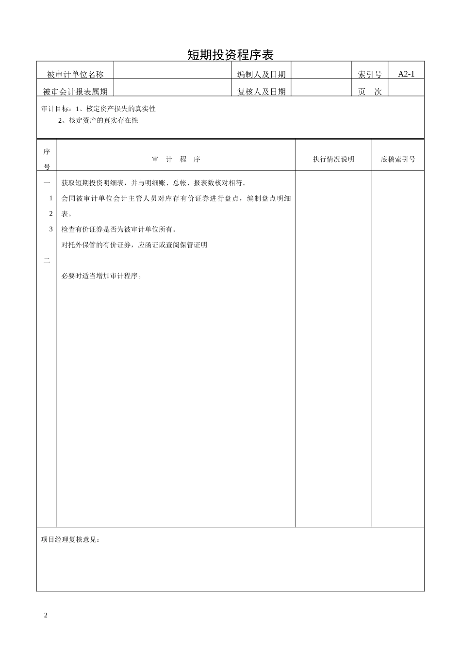 清产核资审计程序表_第2页