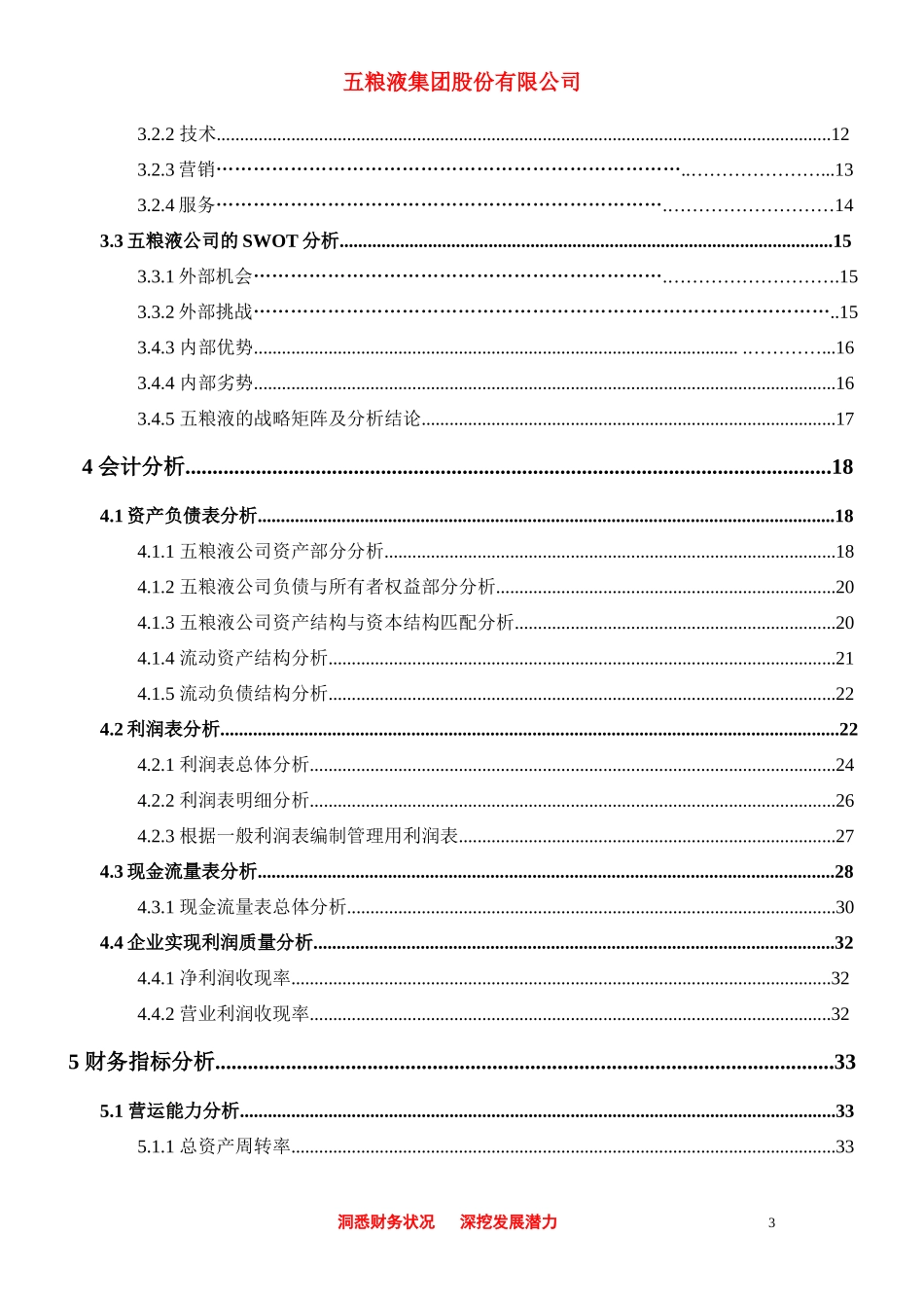 五粮液集团有限公司财务综合分析报告书_第3页