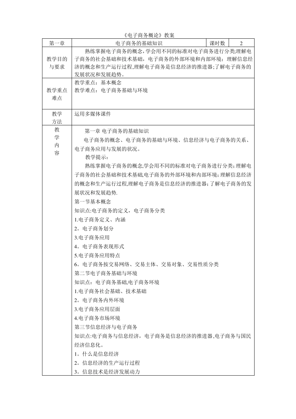 电子商务概论教案_第1页