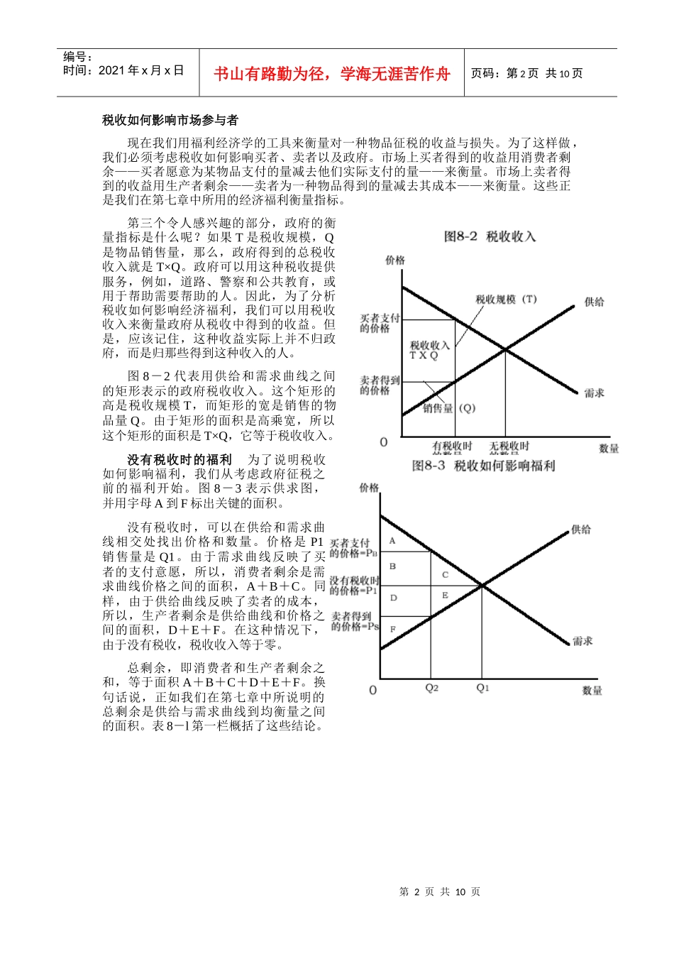 《经济学原理》第八章应用：税收的代价_第2页