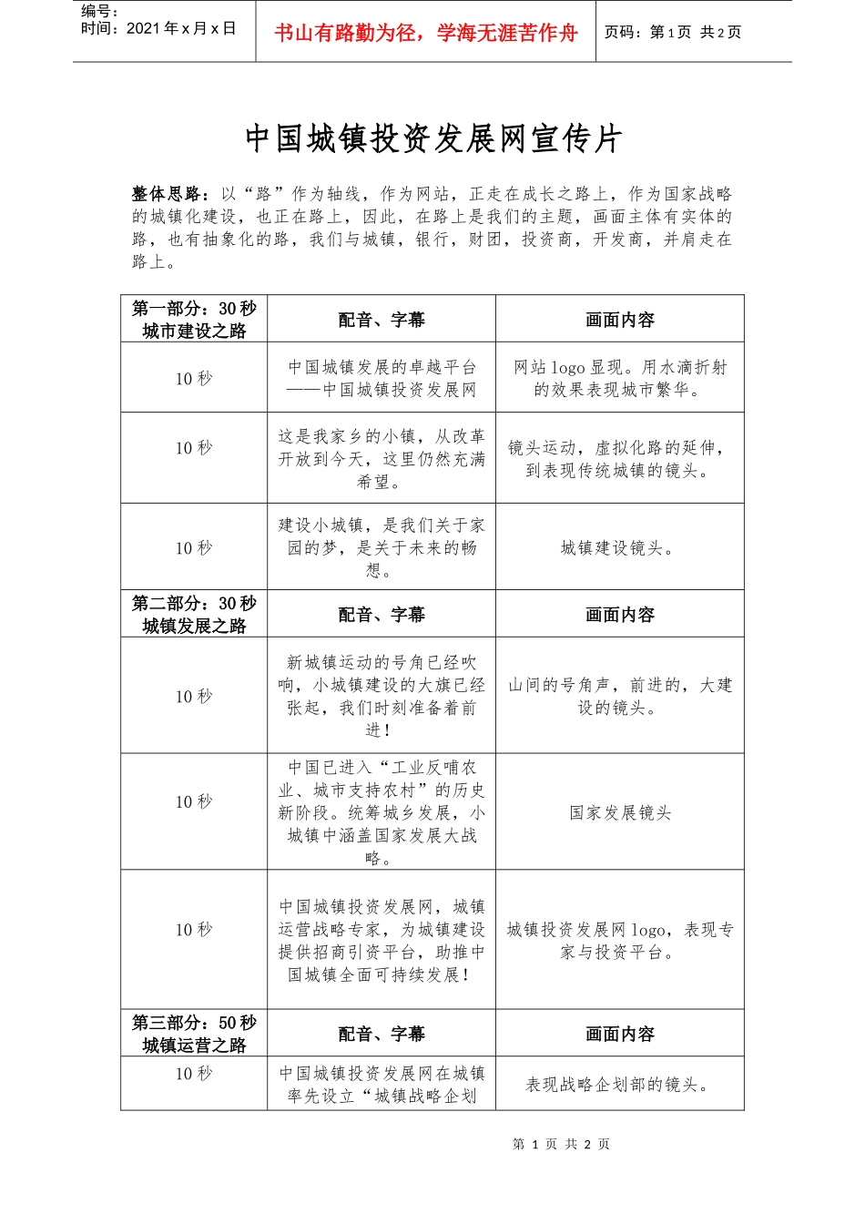 中国城镇投资发展网宣传片_第1页