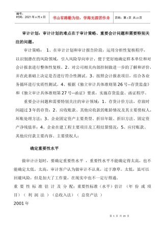 审计技巧doc