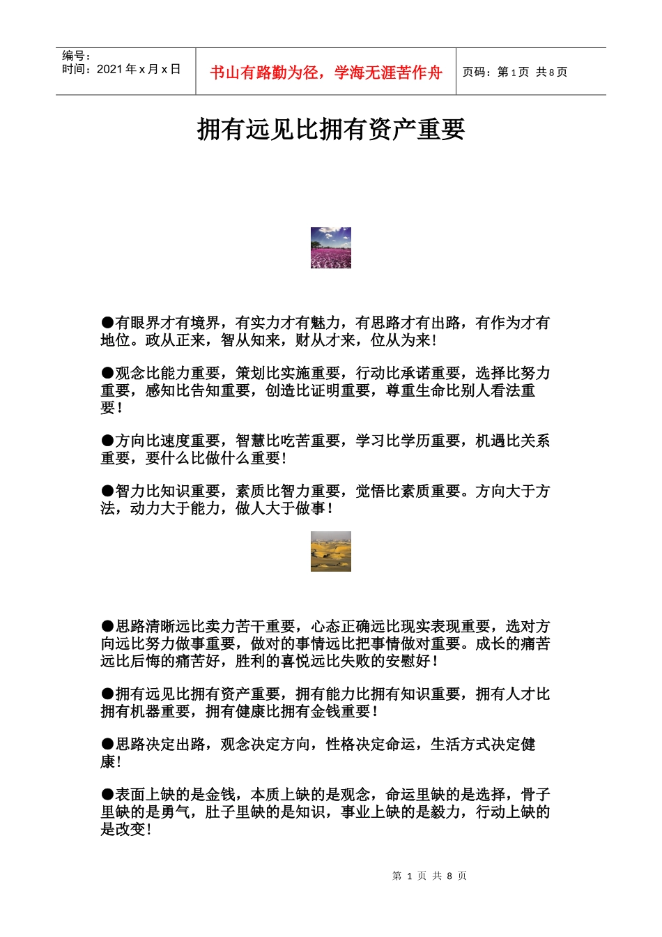 拥有远见比拥有资产重要_第1页