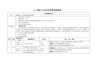 火灾应急预案演练脚本
