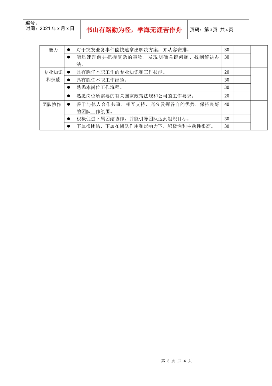 岗位工作内容和年度定性考核指标-预算主管_第3页