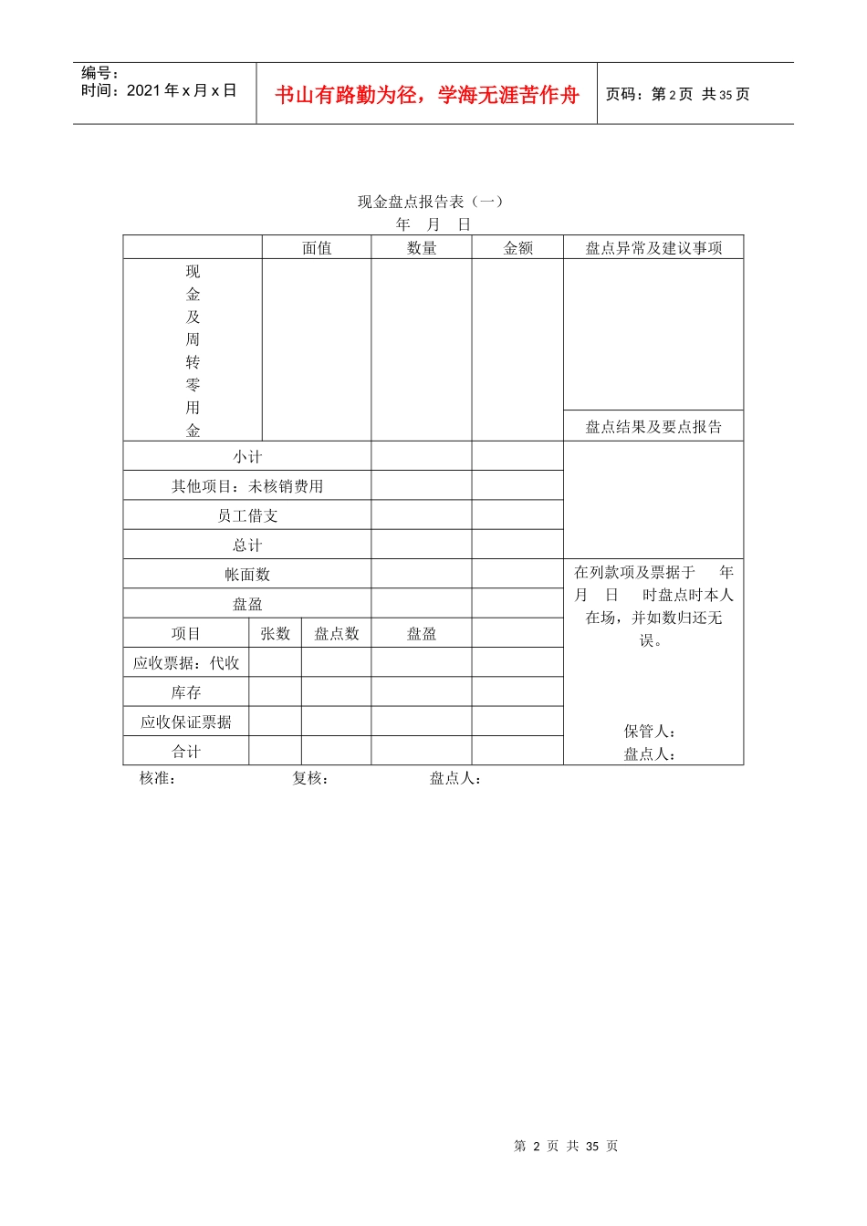 企业财务管理表格分析与岗位_第2页