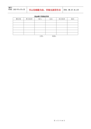企业财务管理表格分析与岗位