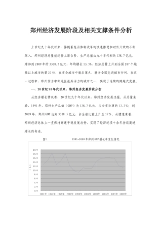 郑州经济增长相关支撑条件分析(722)